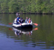 Unterwegs mit dem Schlauchboot